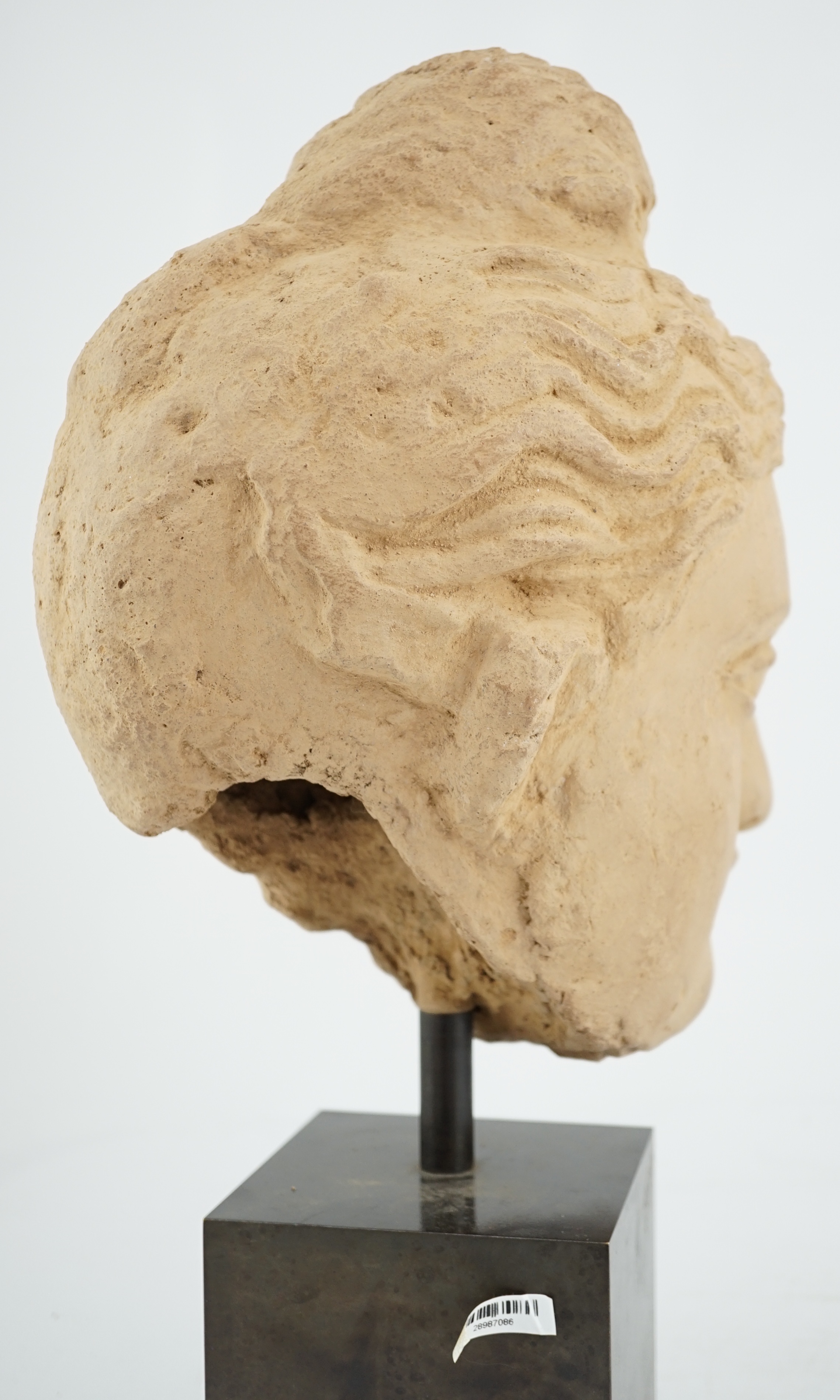 A stucco head of Buddha, Gandhara, Kushan period, 3rd/4th century AD